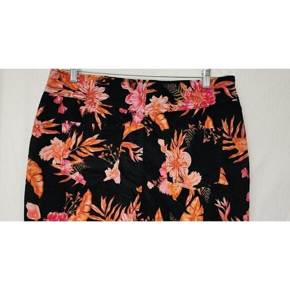 No Boundaries Floral Wide-Leg Corduroy Pull-On Jeans Juniors 15-17 - Picture 5 of 8